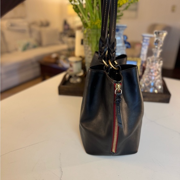 🖤 DOONEY & BOURKE BLACK LEATHER FLORENTINE LARGE ZIP BARLOW BAG! - Picture 6 of 16